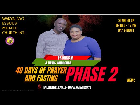 WEDNESDAY EVENING SERVICE | PR.NASAYI JULIUS ANDREW | 40 DAYS OF PRAYER & FASTING | PHASE 2