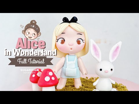 Alice In Wonderland 2024 Fondant tutorial FULL | Cake Decorating Tutorial