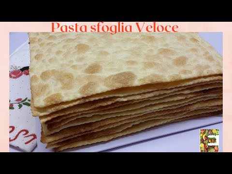 Pasta Sfoglia pronta in 2 minuti...Aluat Foietaj făcut în casă....Puff Pastry Dough recipe...