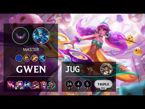 Gwen Jungle vs Xin Zhao - EUW Master Patch 12.4