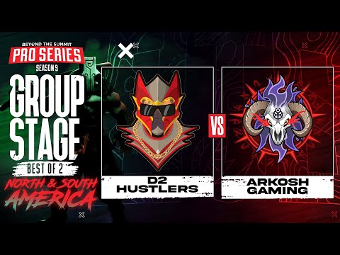 D2 Hustlers vs Arkosh Game 1 - BTS Pro Series 9 AM: Group Stage w/ Kmart & ET