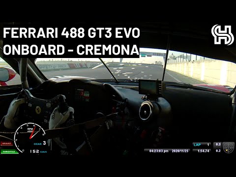 Ferrari 488 GT3 Evo Onboard - Cremona 2020