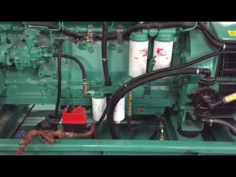 Cummins diesel generator set working