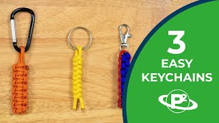 3 Easy Keychain Knots