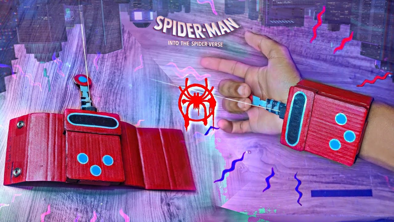 Como fazer o LANÇADOR DE TEIAS do MILES MORALES!! (homem aranha no aranhaverso)