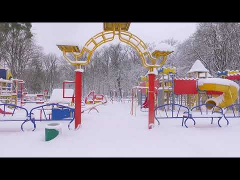 Яготин. один из районов города этой зимой, 2021 г