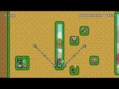 削除したコースのかわり1 鍵を持っている敵は誰? by TI - Super Mario Maker - No Commentary 1bm