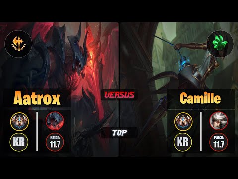 Challenger AATROX [Conqueror] (Top) VS  CAMILLE - Challenger KR Patch 11.7
