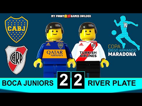 Boca Juniors 2x2 River Plate • Copa Diego Maradona • Superclásico • All Goals Lego Football