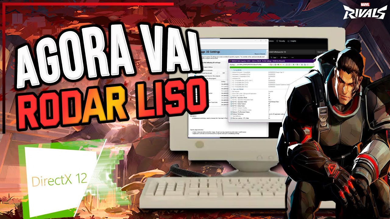 MELHORES CONFIGURAÇÕES para usar no Marvel Rivals! Não Perca FPS!