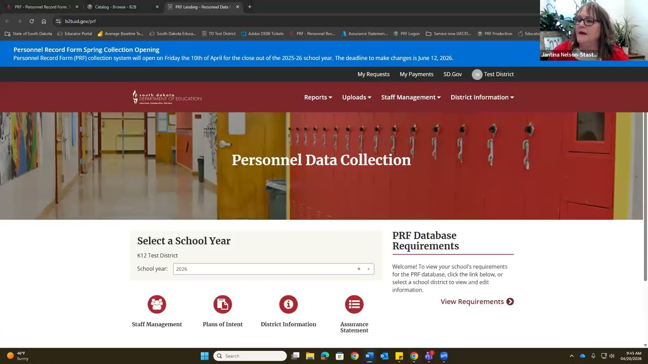 2026 PRF Data Collection Training Spring