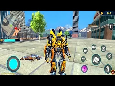 Bumblebee Transformation Jet Robot Car Game 2020 #6 - Android Gameplay