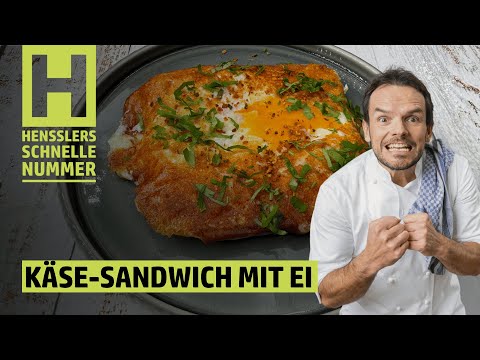 Quick cheese sandwich with egg recipe by Steffen Henssler
