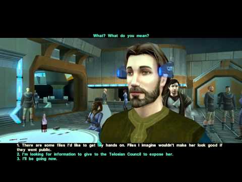 Let's Play Star Wars KOTOR 2 Episode 11 : Telos - Citadel Station Meet With The Exchange