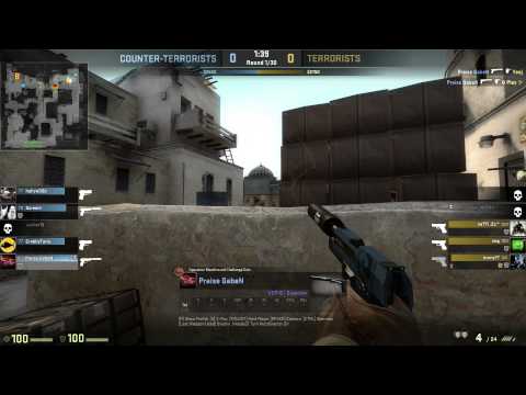 "is hacker"-Pistol round ACE & 1v1 clutch (CS GO)