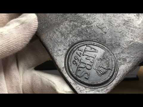 Adolf Fredrik I - Plåtmynt 2 Daler SM 1756 - Osedvanligt välbevarat exemplar från Roberto Delzanno