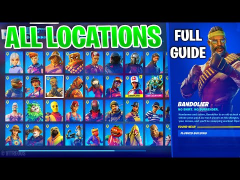ALL 40 BOSSES Locations (+ Extra) FULLY DETAILED GUIDE - Fortnite Chapter 2 Season 5