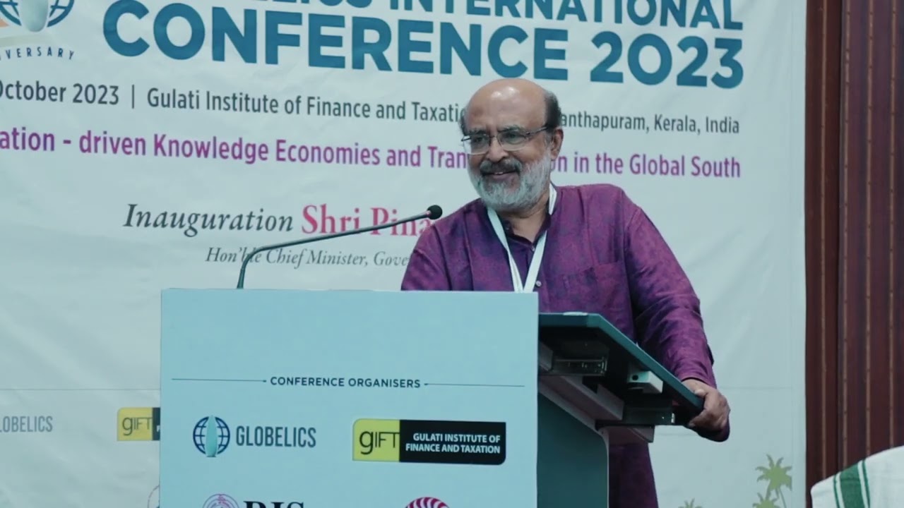 Prof. T. M. Thomas Isaac deliver his talk