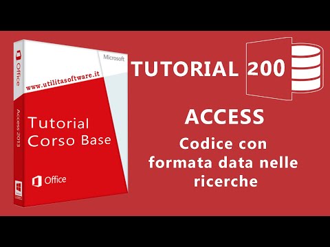 Access: Codice con formato data nelle ricerche - Tutorial 200