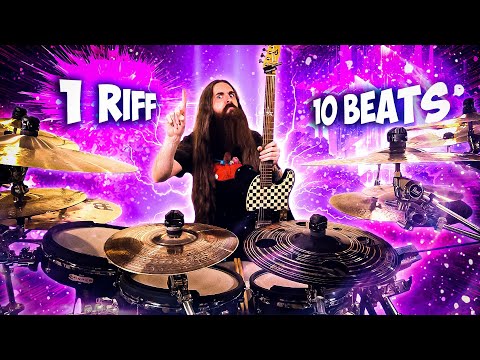 1 Guitar Riff, 10 Drum Beats