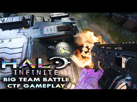 HALO INFINITE Big Team CTF DEADLOCK Gameplay (No Commentary) │ 12V12 BTB CTF (PC)
