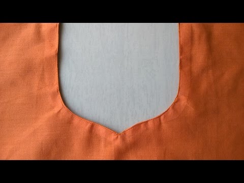 Lining Churidar neck design cutting and stitching using canvas Video