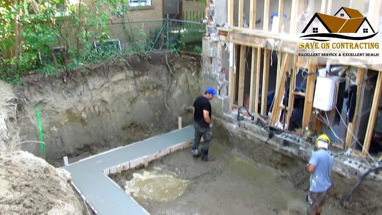 Rear & 2nd floor addition and major renovation Etobicoke -Demolition, excavation & foundation stage