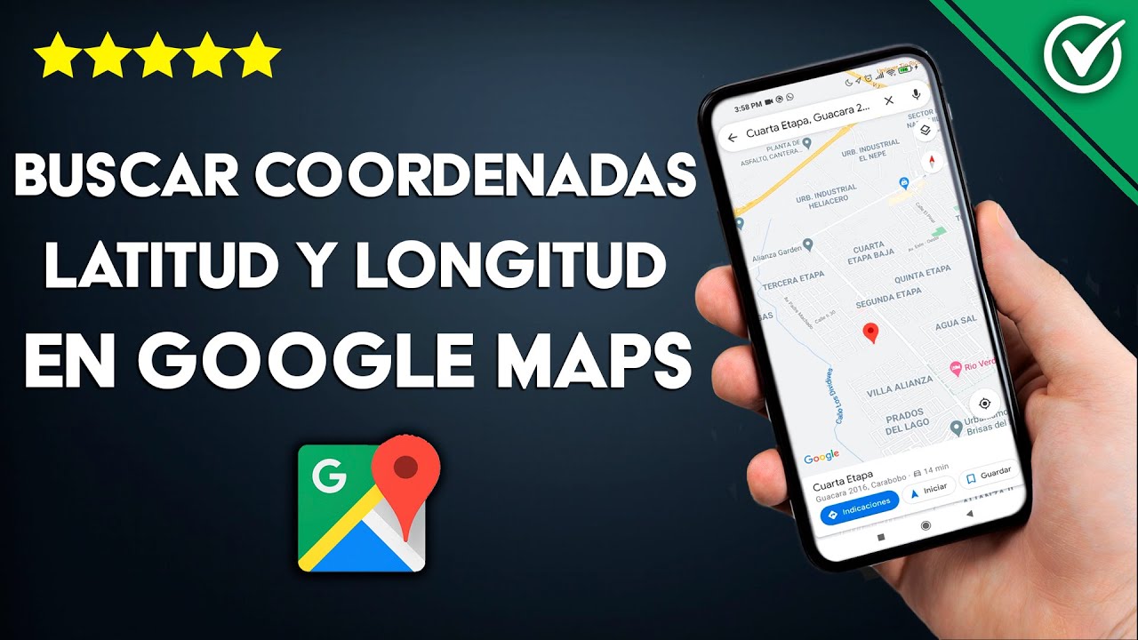 Cómo Poner o Buscar Coordenadas Latitud y Longitud en Google Maps en Android
