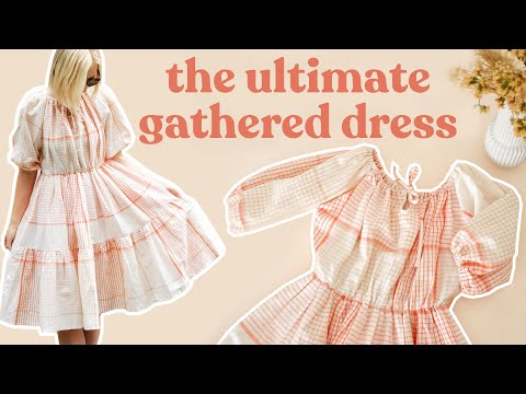 How To Make The ULTIMATE Gathered Dress (From Just a Few Rectangles!) | Step-By-Step Sewing Tutorial