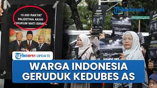 Buntut Gugurnya 3 Prajurit TNI akibat Serangan Israel, Warga Gelar Aksi di Kedubes AS di Jakarta