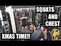 TIME TO EAT EVERYTHING! | Ab Salute | Legs / chest workout