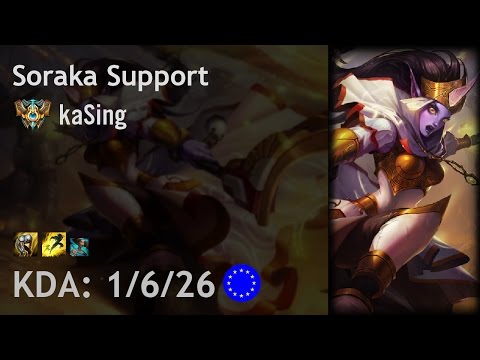 Soraka Support vs Brand - kaSing - EUW Challenger Patch 6.20