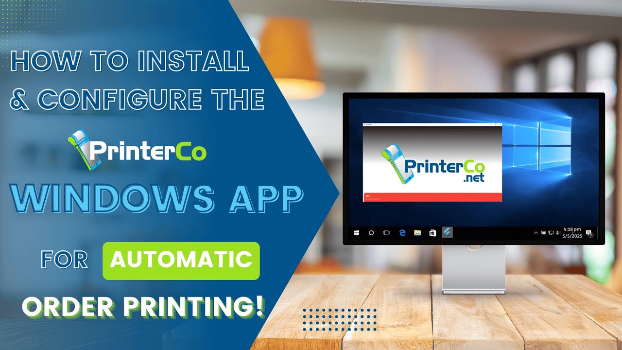 📦 How to Install & Configure the PrinterCo Windows App | Automatic Order Printing Tutorial