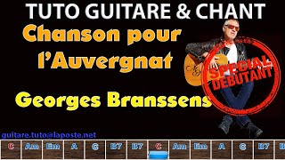 Tuto guitare chant da©butant Georges Brassens Chanson pour l'Auvergnat