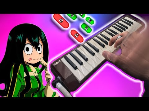 boku no hero academia OP 🎹 MELODICA tutorial con notas (melodica♣chan)