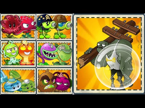 Random 30 Pair Plants Vs Hamsterball Gargantuar Zombie - Which Pair Plant 's Best?
