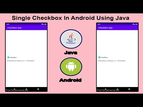 Single Checkbox App In Android Using Java
