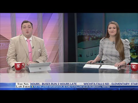 WICHITA FALLS ICY ROADS WRECKS