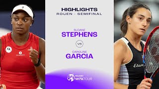 Теннис Sloane Stephens vs. Caroline Garcia | 2024 Rouen Semifinal | WTA Match Highlights
