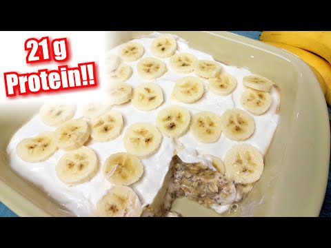 🌟PROTEIN🌟Banana Cream Pie Overnight Oats🍌🥧🥣EASY WW Breakfast Prep- Weight Watchers Breakfast Recipe!