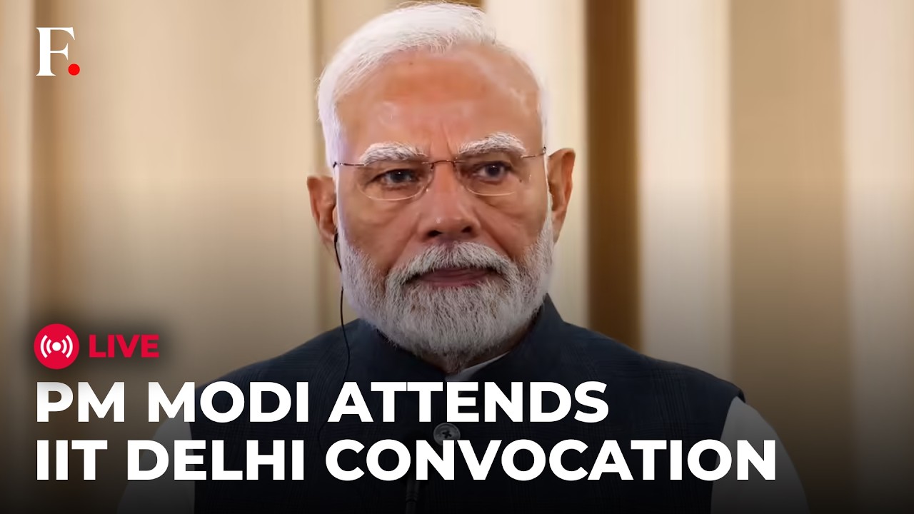 PM MODI LIVE: Indian Prime Minister Modi Participates in the 57th Convocation of the IIT Delhi