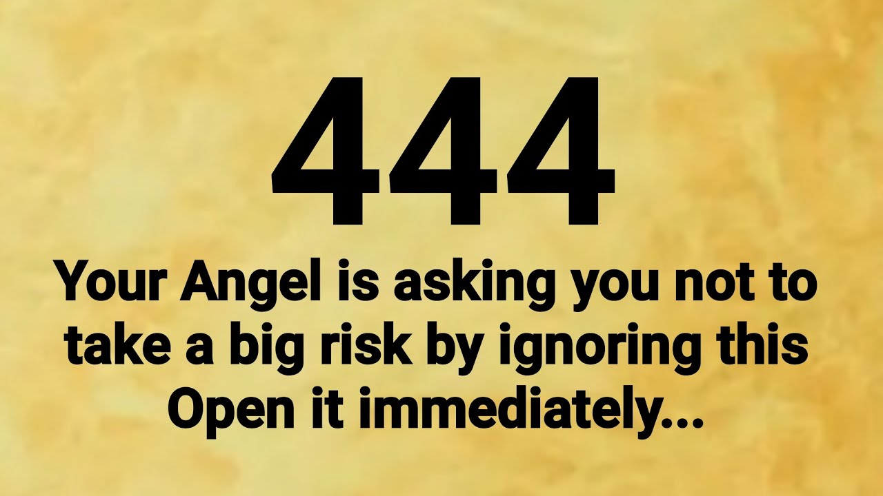 444 ✨️ Your Angel is asking you not to take a big risk by ignoring this  ....(GA-57)