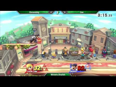 EVAC 15/9/16 - Chromeboy (Toon Link) vs Con (Mario) - Winners Semis - Smash 4