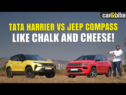 Tata Harrier Vs Jeep Compass Comparison | 4x2 Diesel Automatic Comparo | Which One's For You?