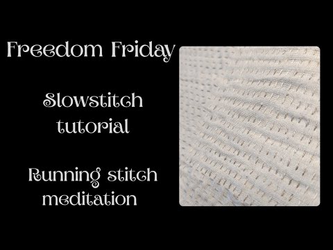 Exploring the spaces between the stitches 