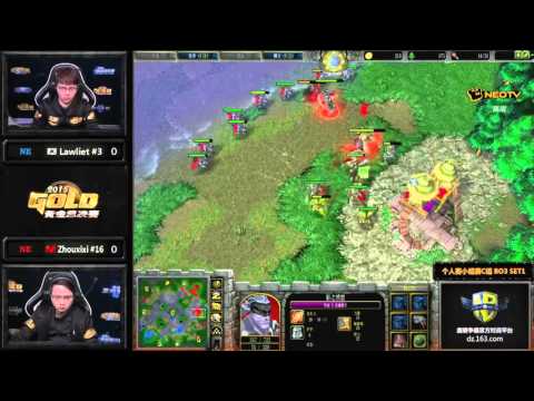WC3 Golden Championship Series NetEase 2015/16 Lawliet (NE) vs Zhouxixi (NE) G1