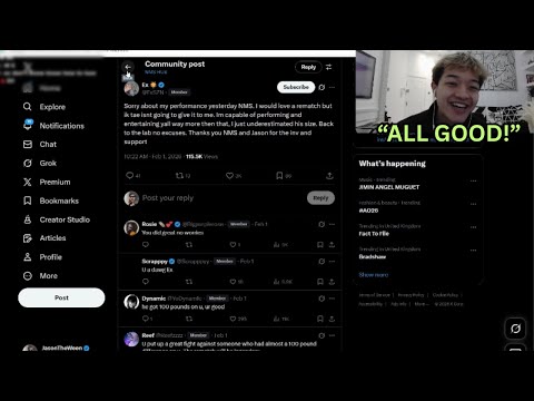 Jason Reacts To BigEx Apology After Losing In NMS Boxing 3..