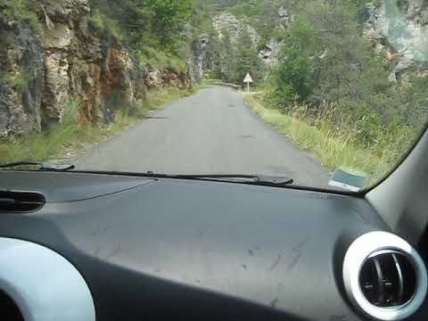 Driving in the Cevennes National Park (France)
