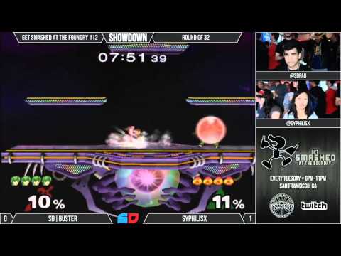 Get Smashed at the Foudnry - Winner Ro32 - SD|PAB (Marth) vs Syphi (Sheik)