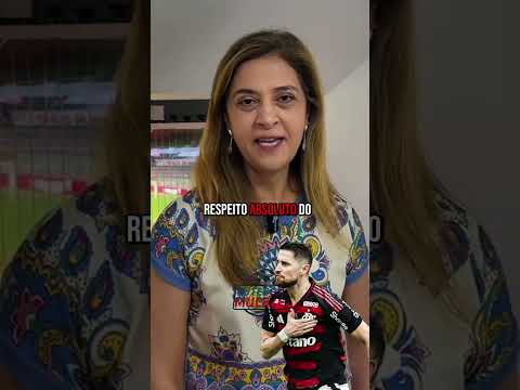 Leila Pereira atrás do astro do Flamengo. #futebol #loucosporfutebol  #flamengo  #palmeiras